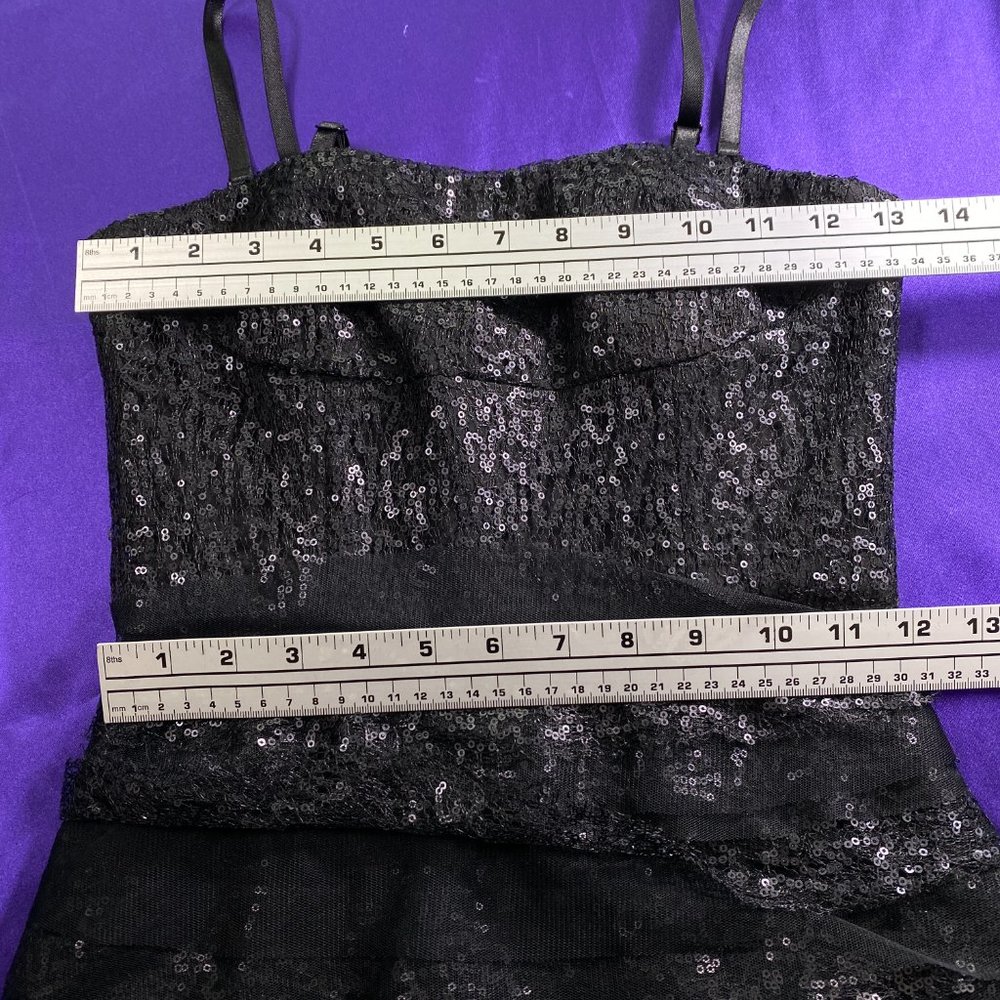 ๐BCBGMaxAzria Lace & Sequins Semi Formel Dress - Picture 10 of 16